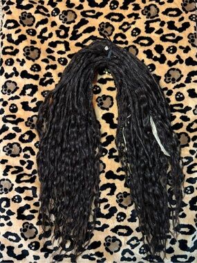 Wavy double ended dreadlock extensions dark brown like new soft